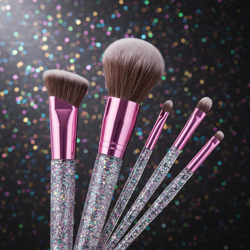Glitter Brushes Close-up