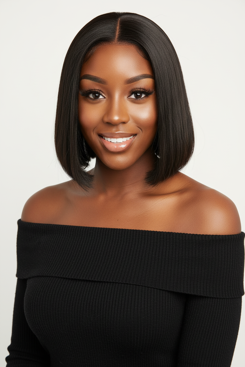 Indian Straight Bob Wig Lifestyle
