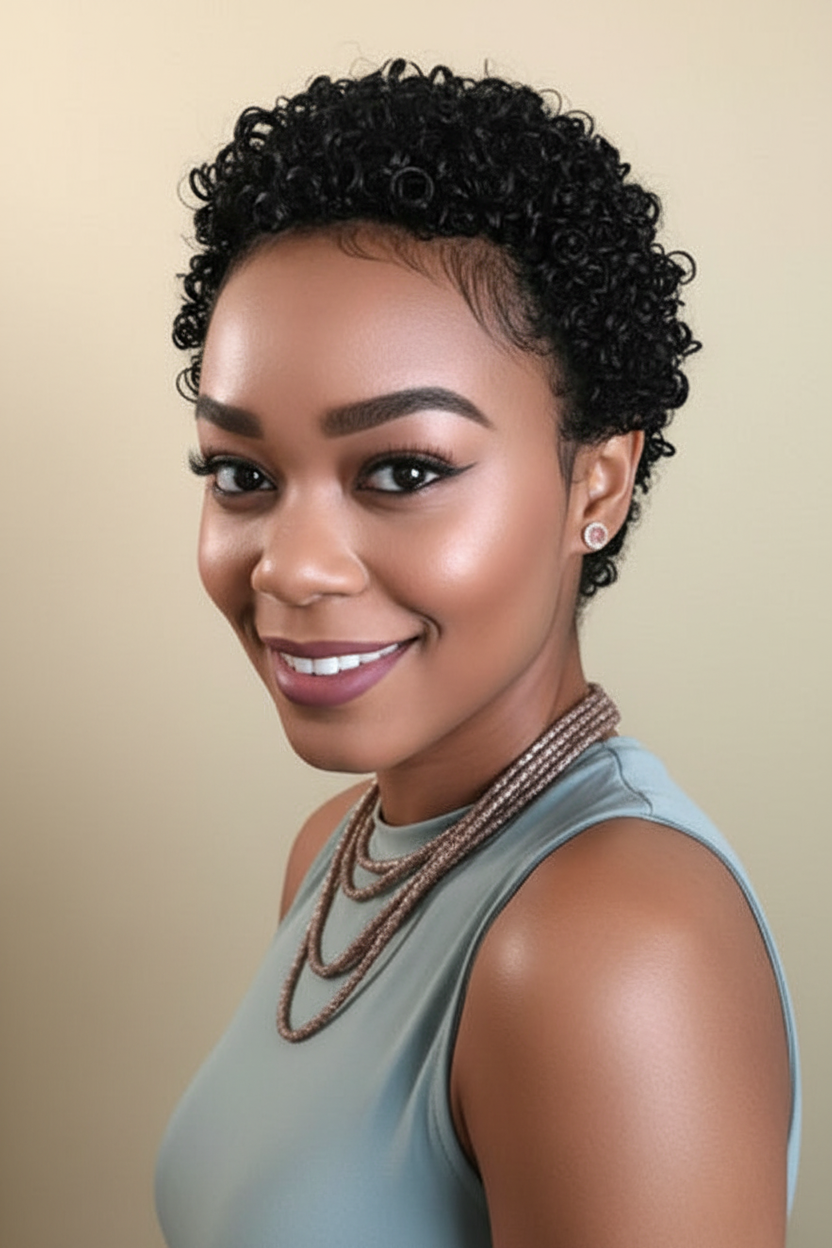 Short Curly Afro Wig Lifestyle